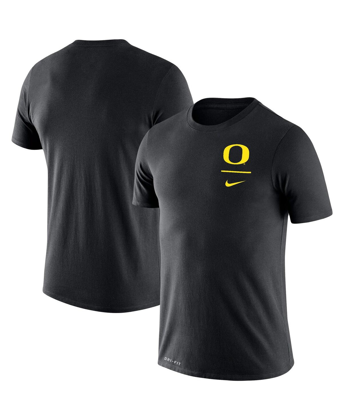 Men's Nike Black Oregon Ducks Logo Stack Legend Performance T-shirt