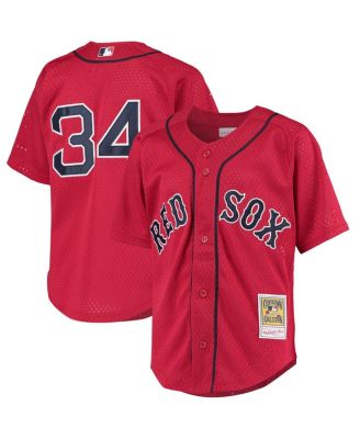 Big Boys David Ortiz Red Boston Red Sox Cooperstown Collection Batting Practice Jersey