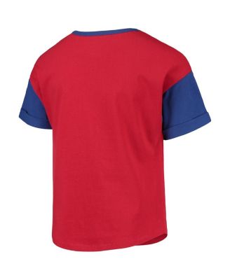 Big Girls Red Chicago Cubs Bleachers T-shirt