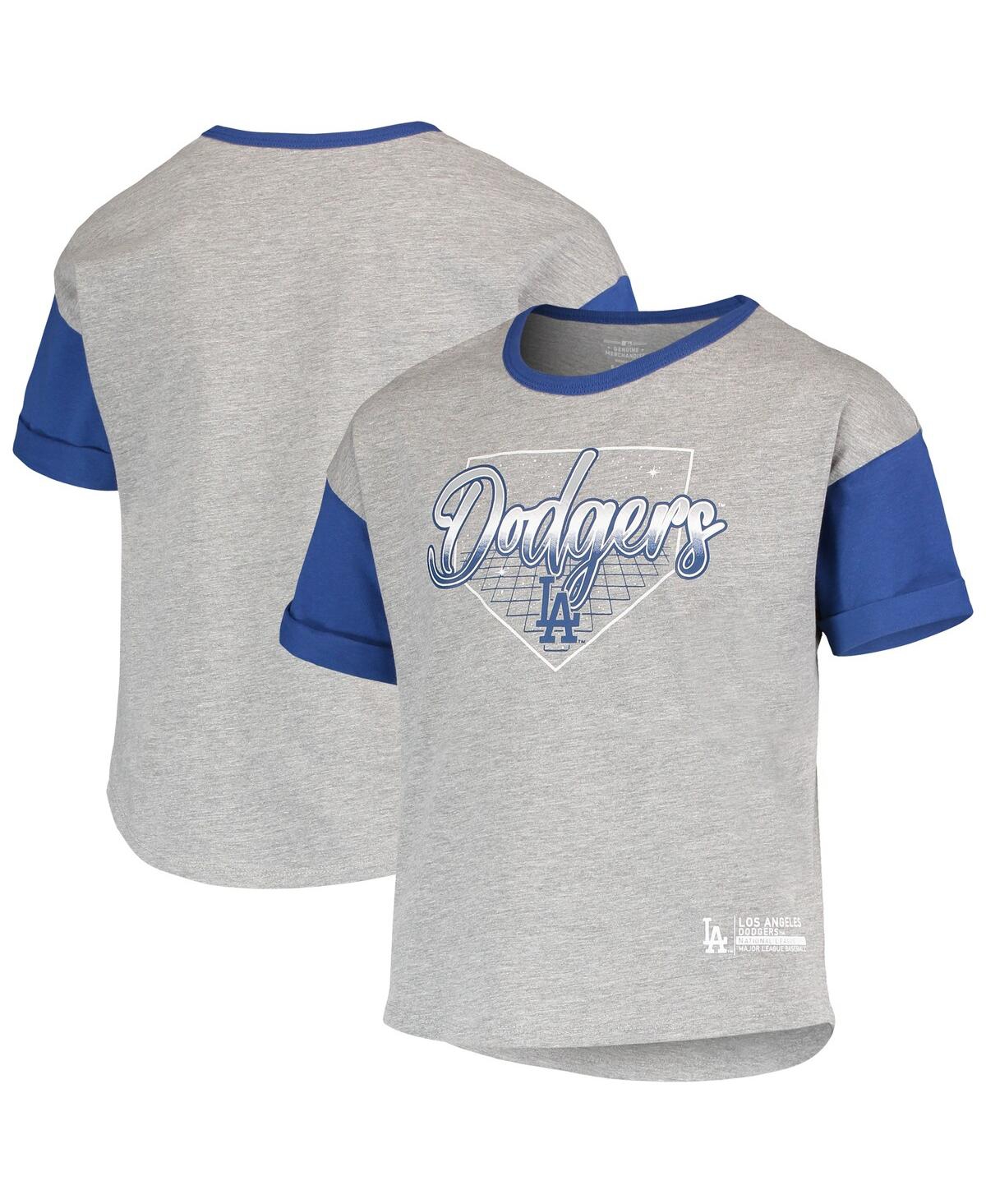 Big GirlsLos Angeles Dodgers Bleachers T-shirt - Heathered Gray