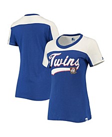 Women's Navy and White Minnesota Twins Kick Start T-shirt
