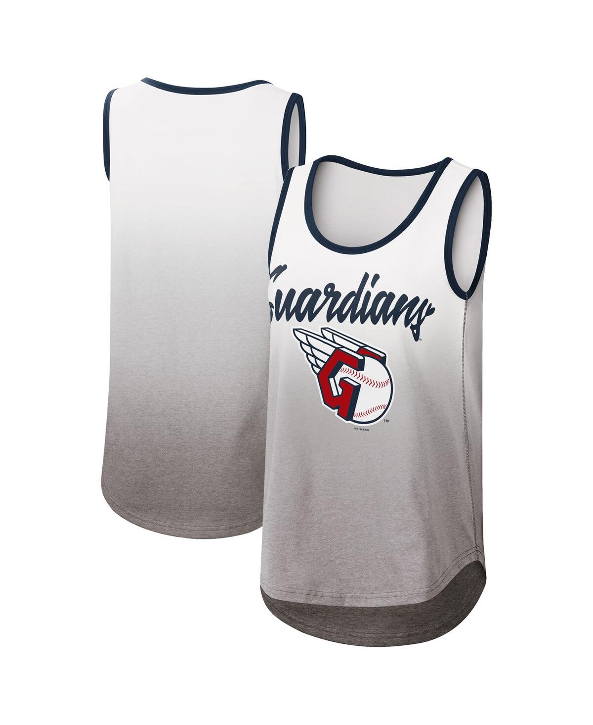 Women's G-iii 4Her by Carl Banks White Cleveland Guardians Logo Opening Day Tank Top - White