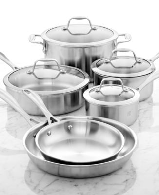 Spirit 10-Piece Stainless Steel Cookware Set