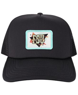 Men's Black Florida State Seminoles Beach Club Laguna Trucker Snapback Adjustable Hat