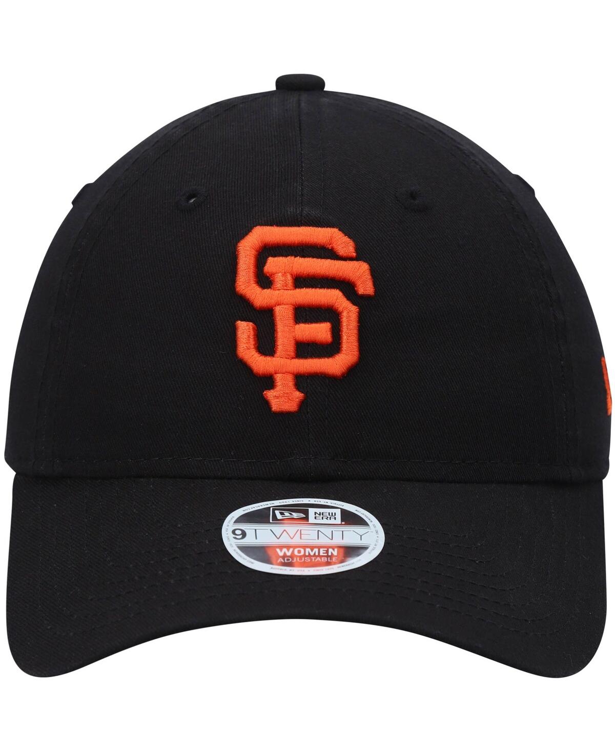 Shop New Era Women's  Black San Francisco Giants Team Logo Core Classic 9twenty Adjustable Hat