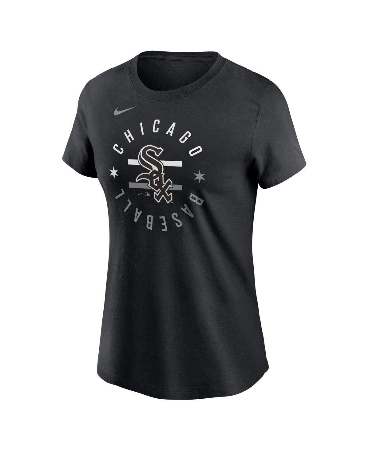 Shop Nike Women's  Black Chicago White Sox Local Team T-shirt