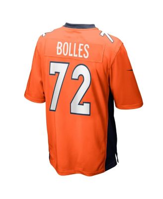Men's Garett Bolles Orange Denver Broncos Game Jersey