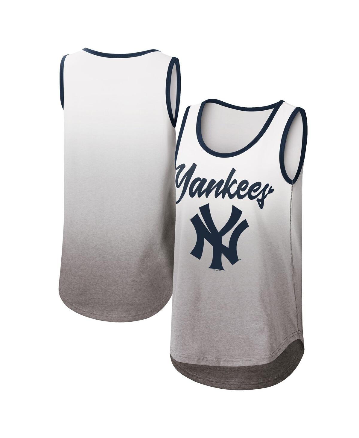 G-iii 4her By Carl Banks Women's  White New York Yankees Logo Opening Day Tank Top