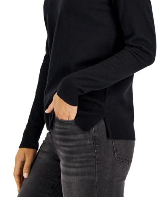 Petite Crew-Neck Sweater, Created for Macy's