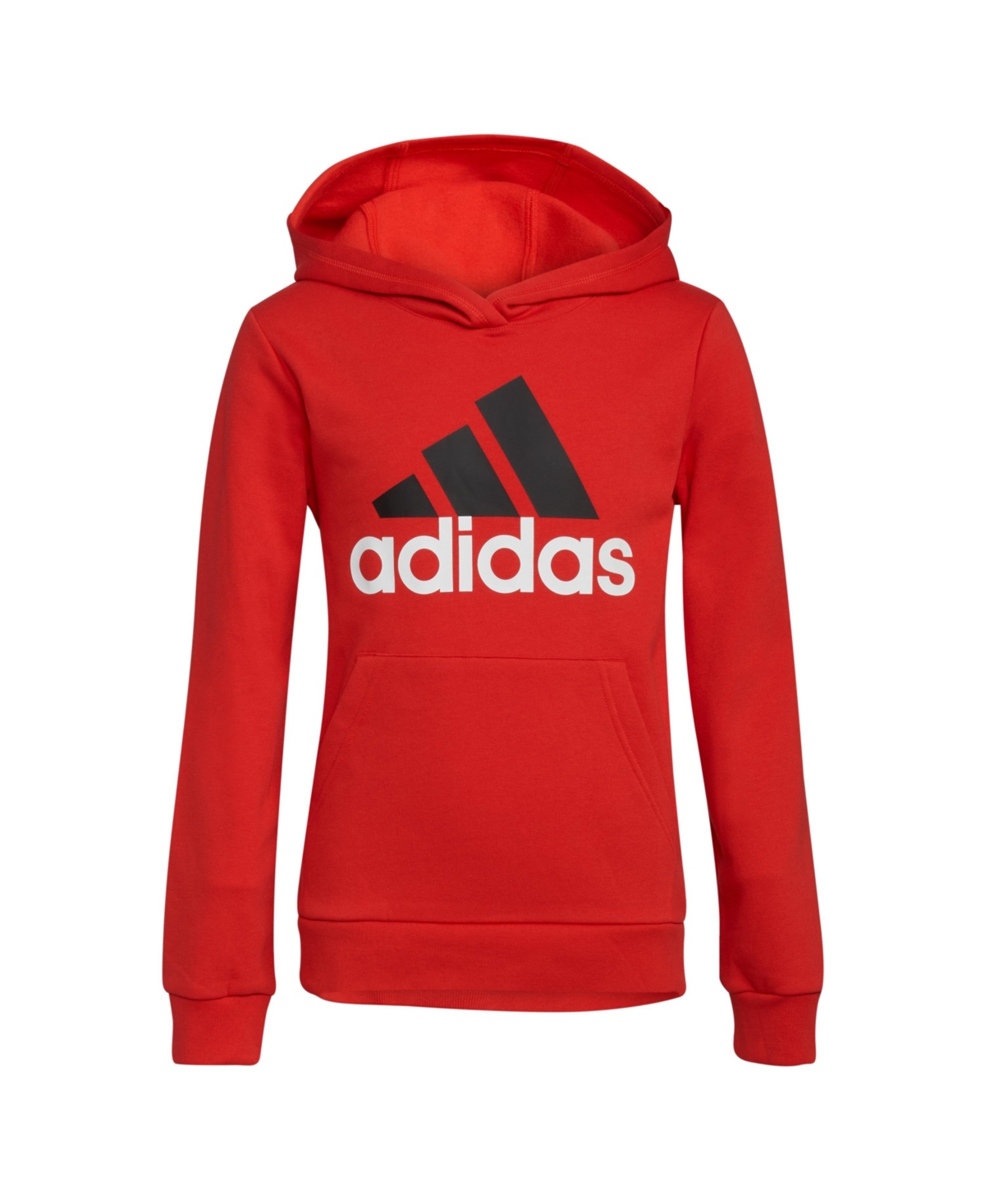 Hoodie ModeSens Better Long Pullover Originals Sleeve Big Adidas | Boys In Adidas Essential Scarlet