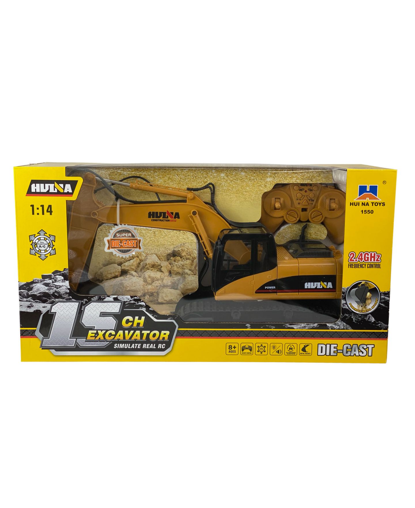 Детская игрушка Big Daddy Mag-Genius 15-Channel Fully Functional Die-Cast Remote Control Excavator Toy — фото 3