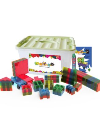 Mag-Genius 185 Piece Magnetic Building Block Set with 2 Bonus Pieces ...