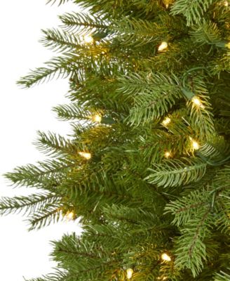 Vienna Fir Artificial Christmas Tree with Lights and Bendable Branches, 72"