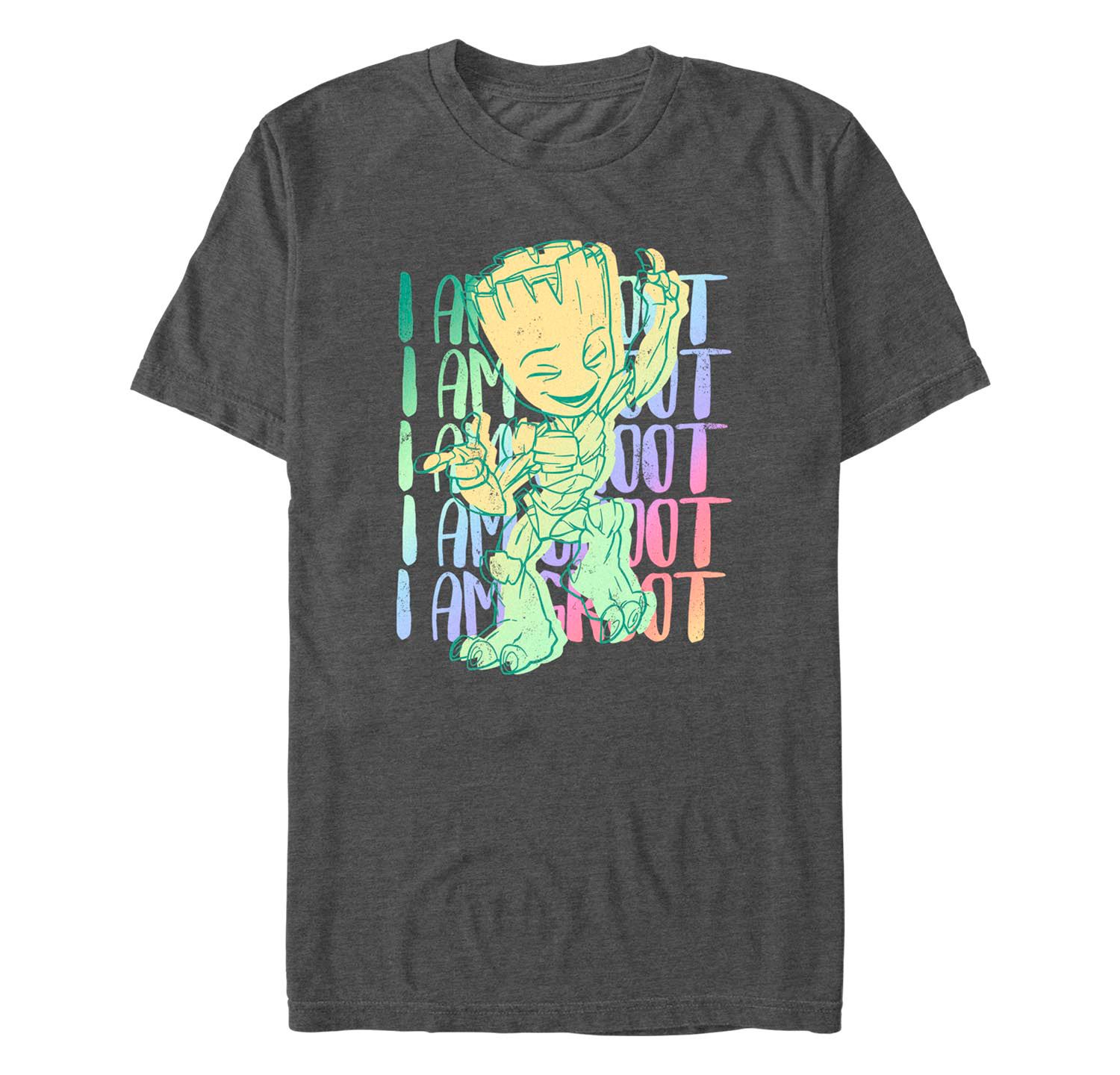 Men's Marvel Film I am Groot Stack Short Sleeve T-shirt