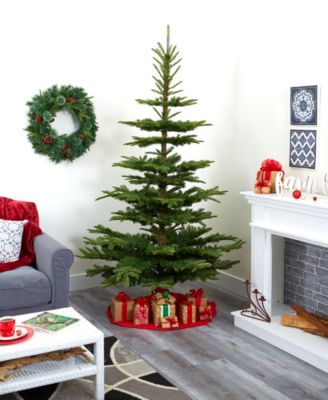 Layered Washington Spruce Artificial Christmas Tree with Bendable Branches, 90"