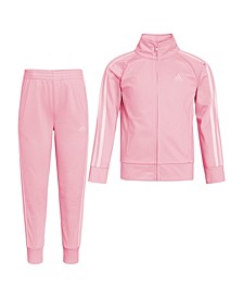 Little Girls Long Sleeves Classic Tricot Track Jacket and Pants, 2-Piece Set