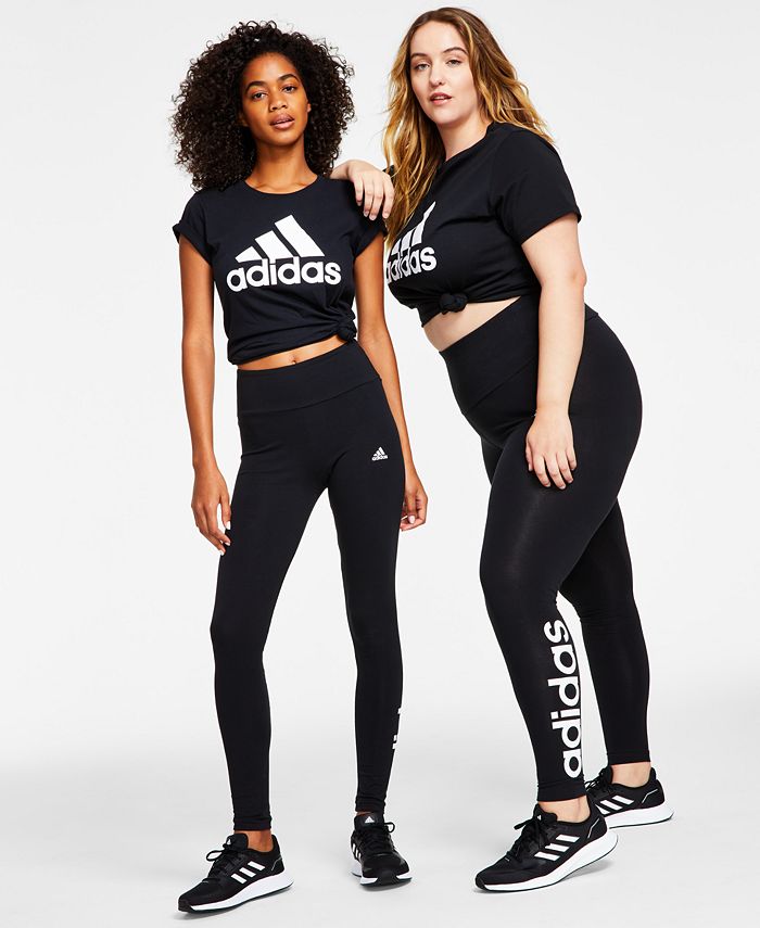 adidas Women's Linear-Logo Full Length Leggings, XS-4X & Reviews - Activewear - - Macy's