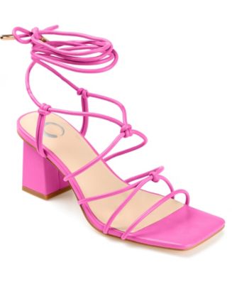 Journee Collection Women's Harpr Tie-Up Sandals - Macy's