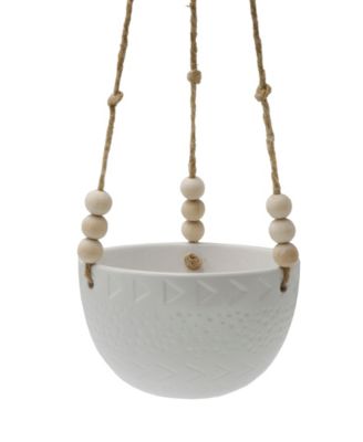 Caveman Ceramic Hanging Planter, 5.38"