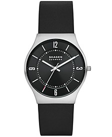 Men's Grenen in Black Leather Strap Watch, 37mm