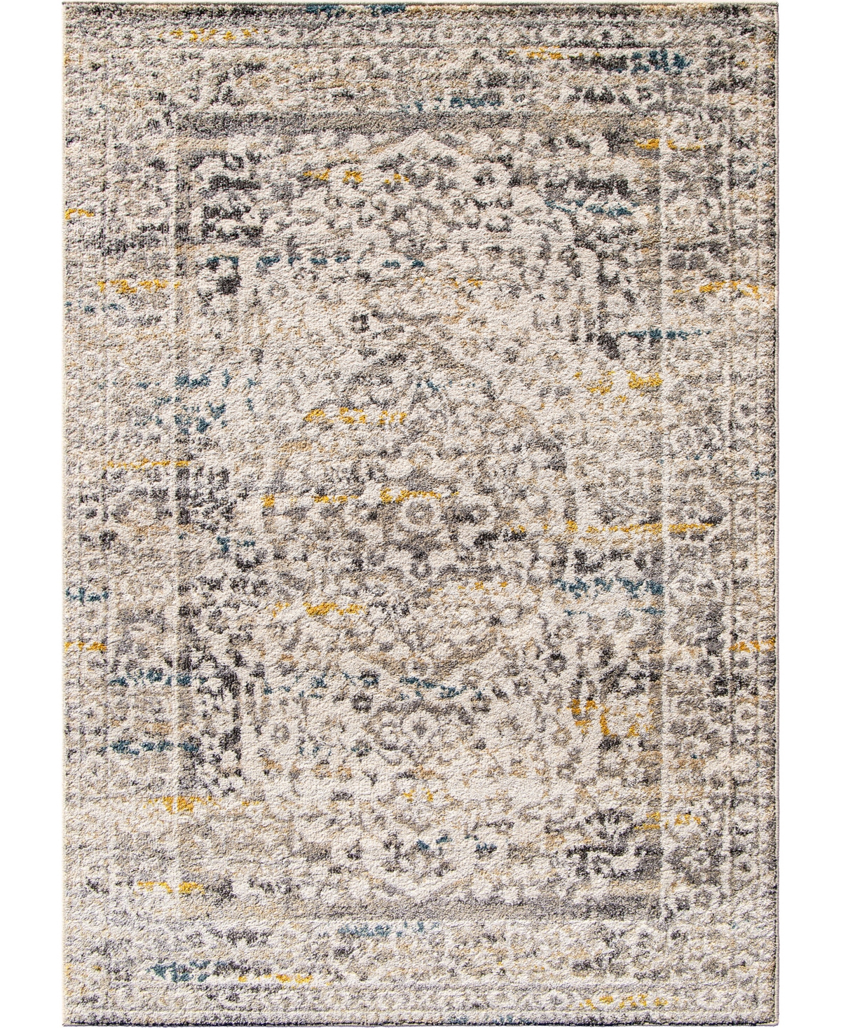 Edgewater Living Bijou Persian Palace 7'10in x 10'10in Area Rug - Cream, Gray