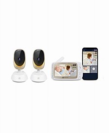 VM85-2 Connect 5" Remote Pan Video Baby Monitor, 3-Piece Set