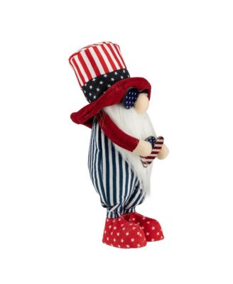 Patriotic Heart 4th of July Americana Gnome