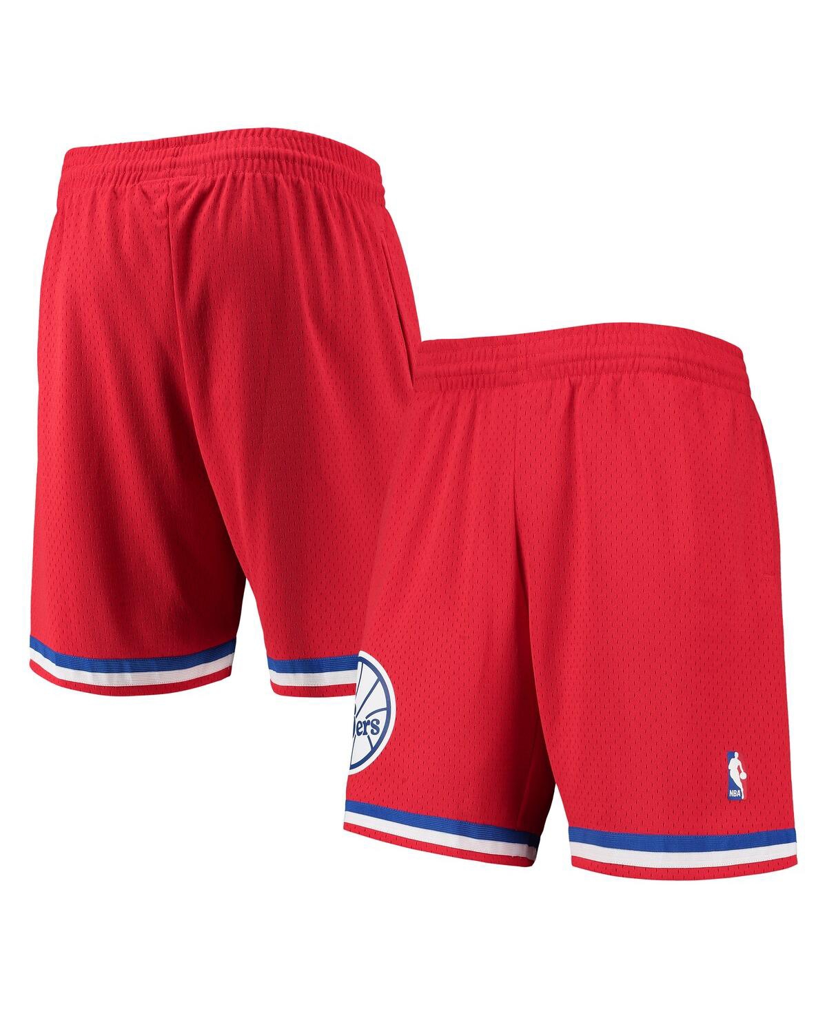 Men's Mitchell & NessPhiladelphia 76ers 2002-03 Hardwood Classics Swingman Shorts - Red