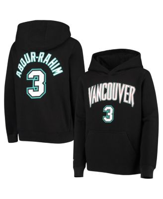 Big Boys Shareef Abdur-Rahim Black Vancouver Grizzlies Hardwood Classics Name and Number Pullover Hoodie