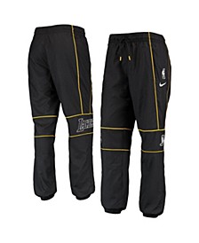 Women's Black Los Angeles Lakers 75th Anniversary Courtside Woven Pants