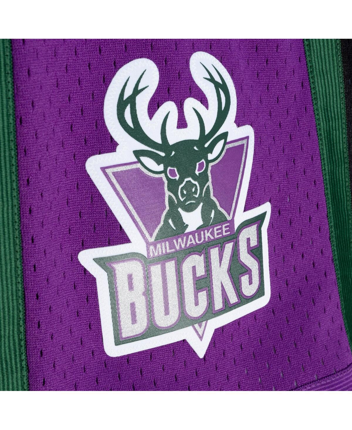 Mitchell & Ness Men's  Green And Black Milwaukee Bucks 1996/97 Hardwood Classics Fadeaway Reload 3.0 In Green,black