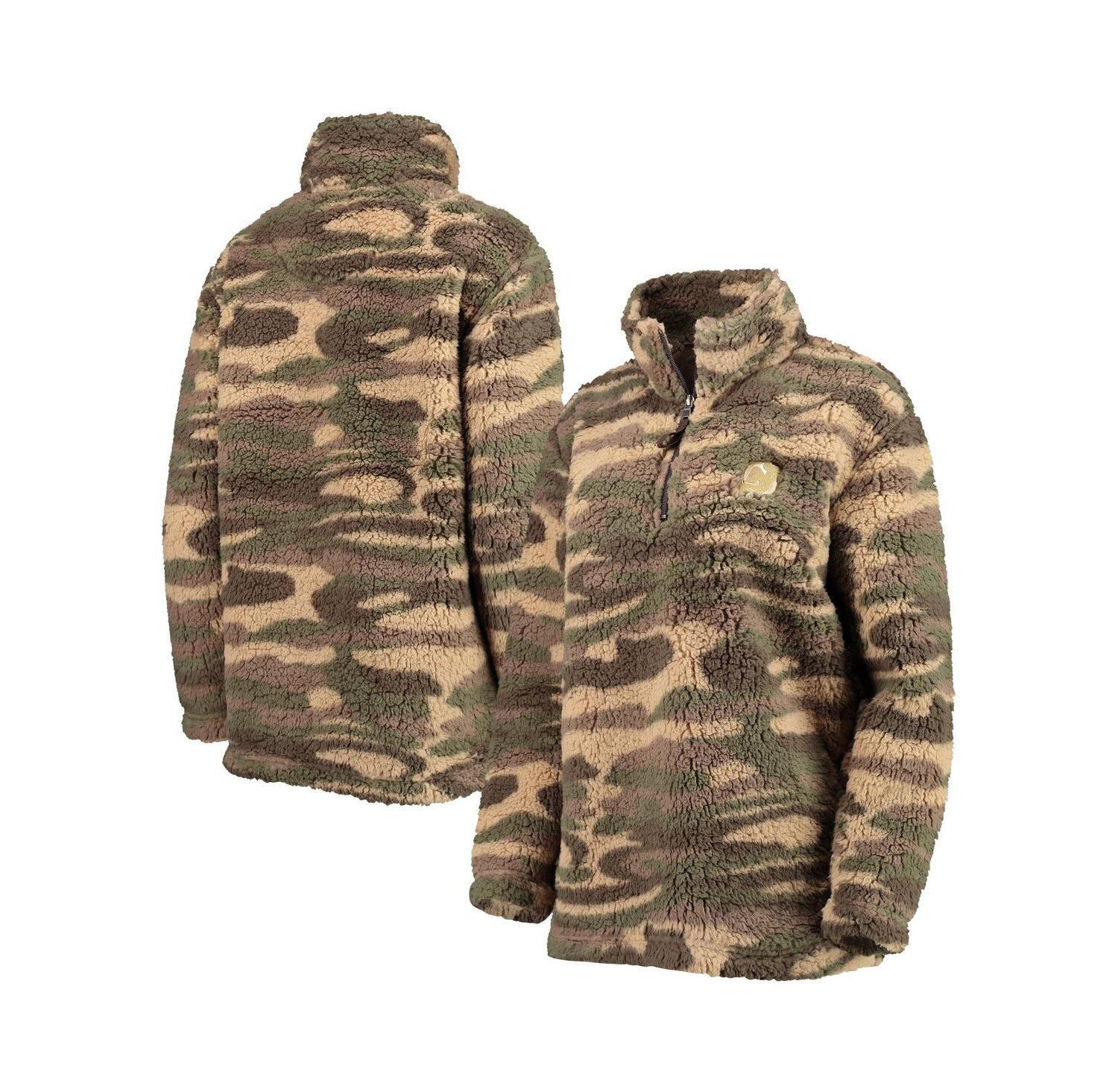 Women's Camo New Jersey Devils Sherpa Quarter-Zip Jacket