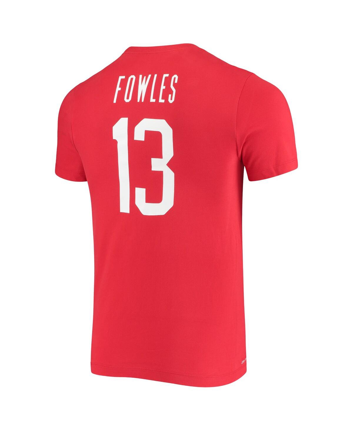 Shop Nike Women's  Sylvia Fowles Usa Basketball Red Name And Number Performance T-shirt
