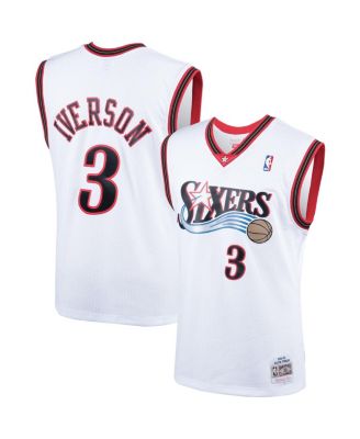 Men's Allen Iverson White Philadelphia 76ers 2000 Hardwood Classics Swingman Player Jersey