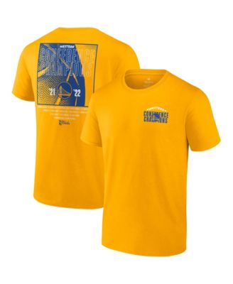 Men's Golden State Warriors Branded 2022 Western Conference Champions Balanced Attack Roster T-Shirt - Gold