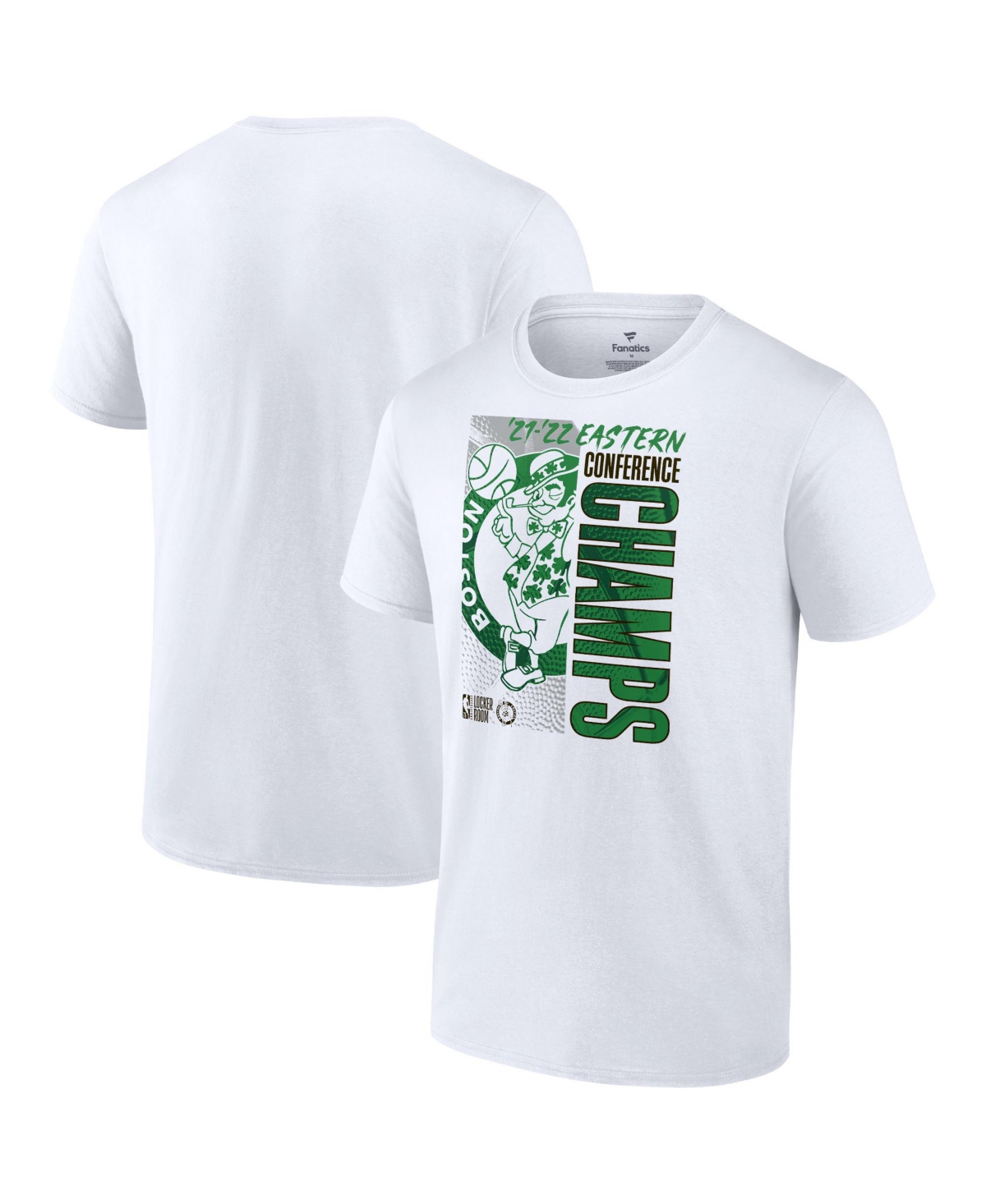 Shop Fanatics Men's Boston Celtics  2022 Eastern Conference Champions Locker Room T-shirt In White