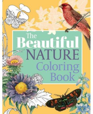 Barnes & Noble Beautiful Nature Coloring Book by Arcturus Publishing - Macy's