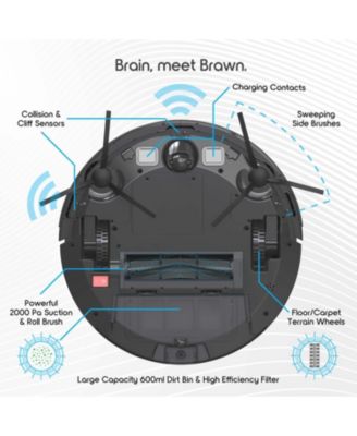 Tzumi ionvac SmartClean 2000 Robovac, Wi-Fi Connected