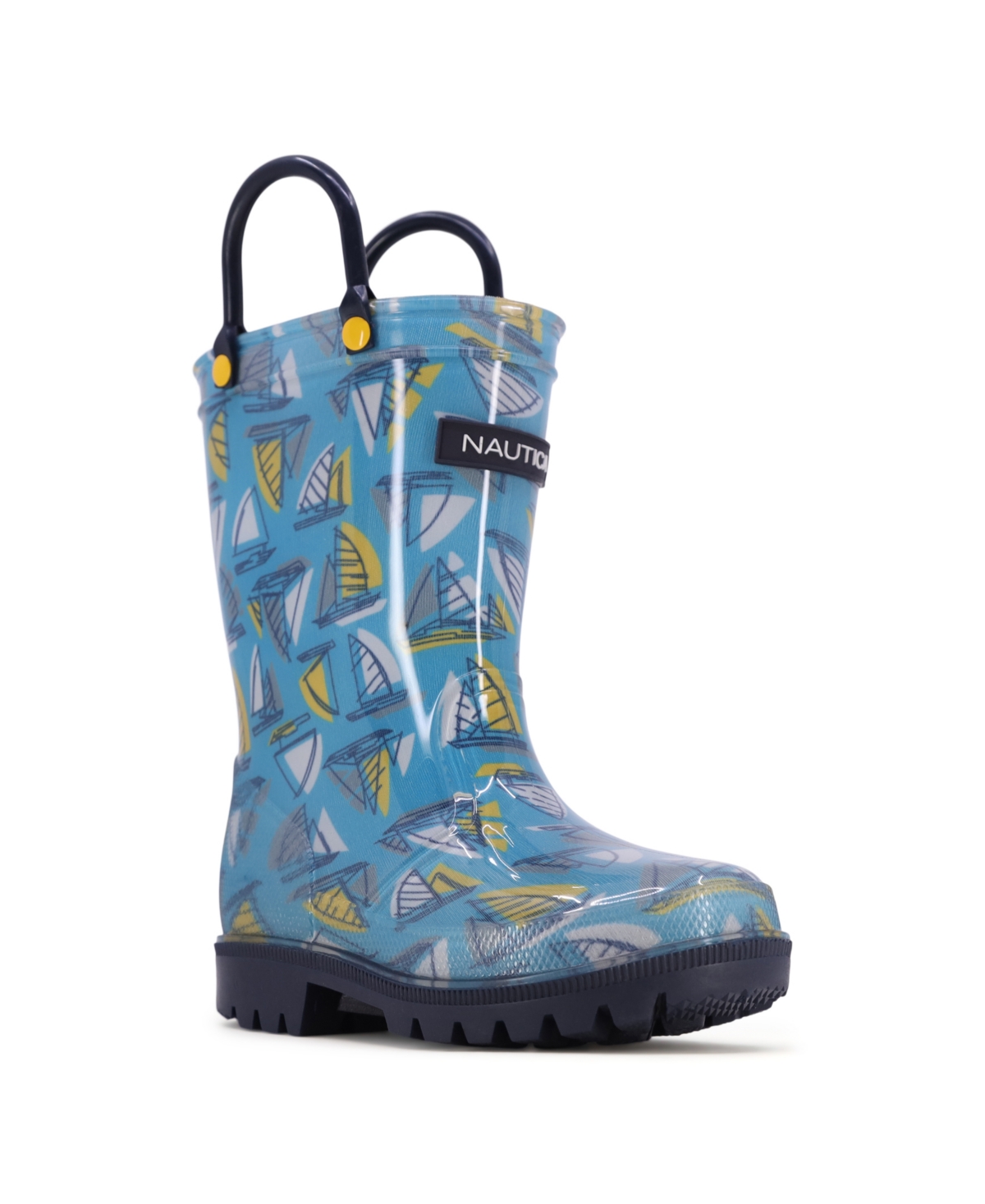 Shop Nautica Toddler Boys Colby Rain Boots In Hawaiian Sailboat