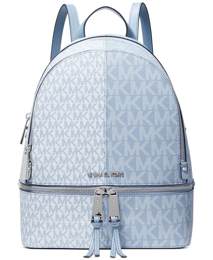 skovl prøve Læsbarhed Michael Kors Logo Rhea Zip Medium Backpack - Macy's