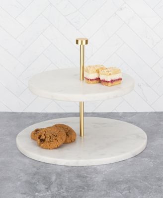 Uptown Marble Two Tiered Server