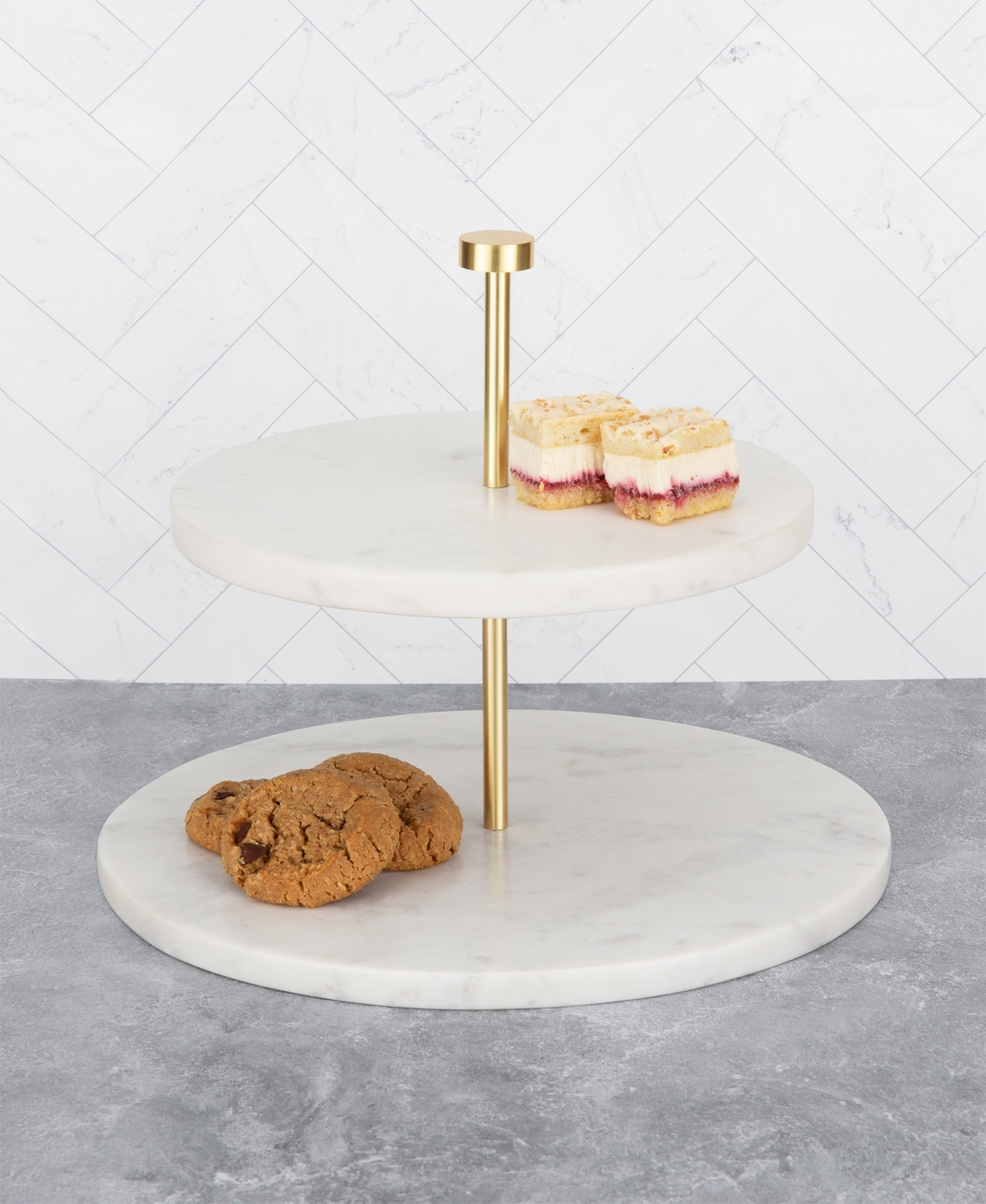 Thirstystone Marble Two Tiered Server