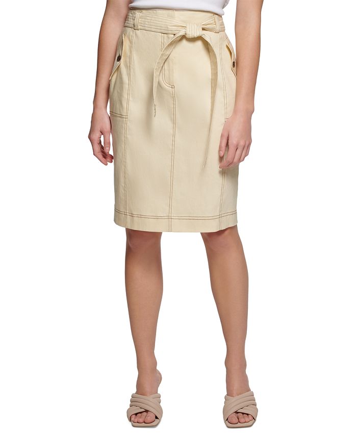 Calvin Klein Women's Belted Cargo Skirt & Reviews - Skirts - Women - Macy's