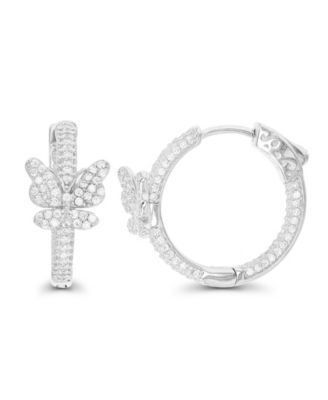 Hoop Earrings in 14K Gold Plated or Sterling Silver