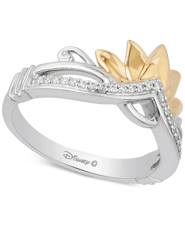 Enchanted Disney Fine Jewelry Diamond Tiana Ring (1/10 ct. t.w.) in ...