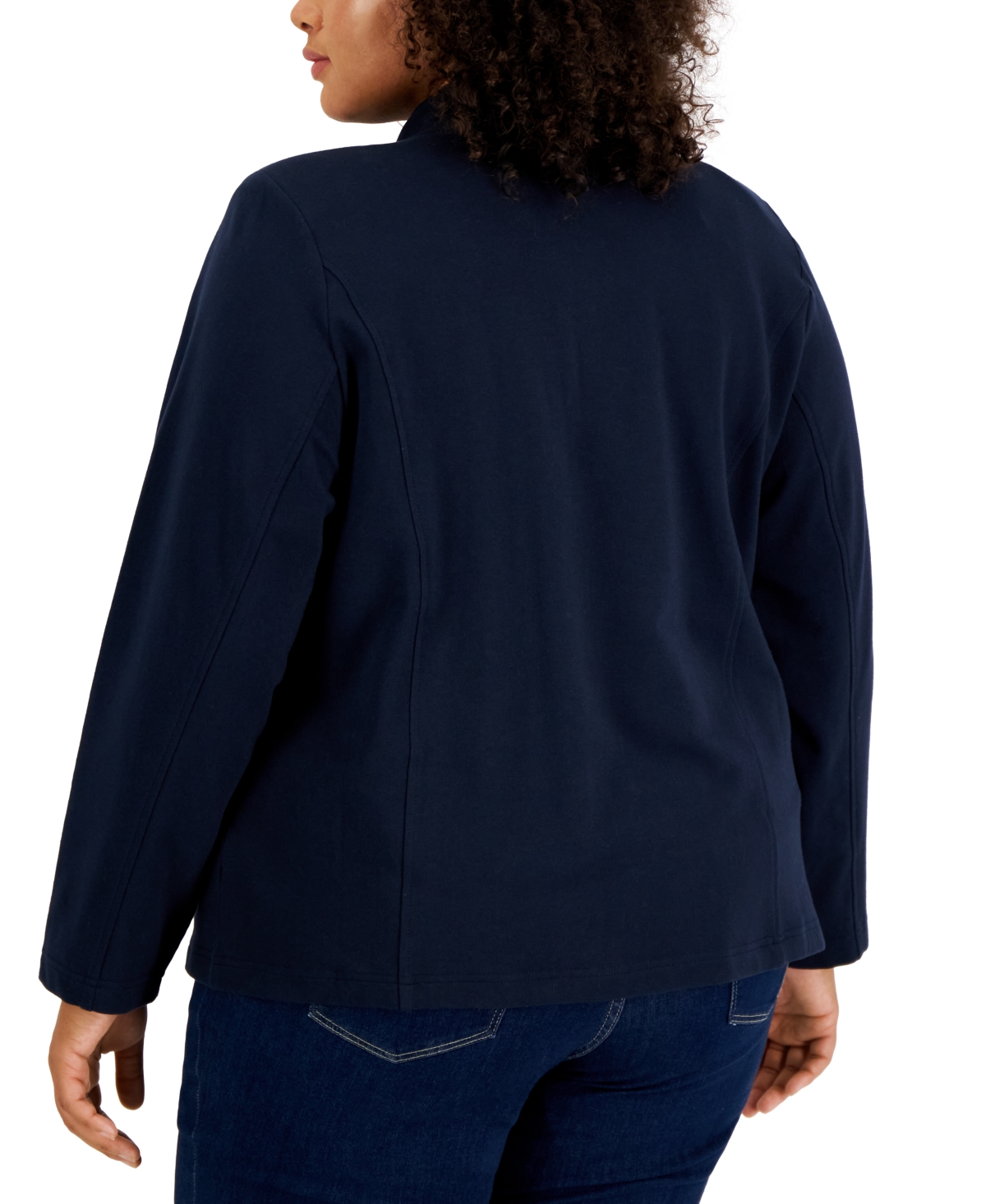 Tommy Hilfiger Plus Size Military Band Jacket