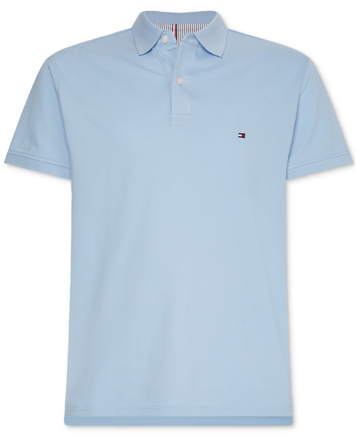 Tommy Hilfiger Men's 1985 Regular Fit Th Flex Polo Shirt In Chambray Blue