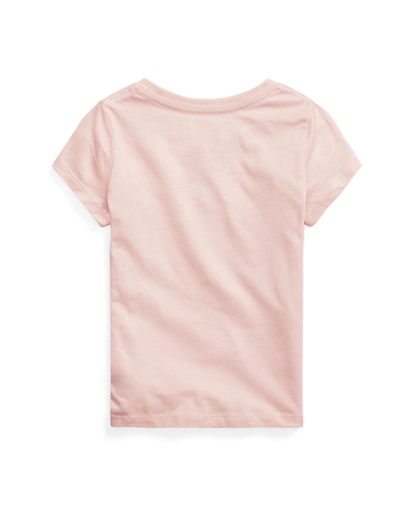 Футболка Polo Ralph Lauren Cotton Jersey Short-Sleeve T-Shirt для девочек, цвет: Розовый — фото 2