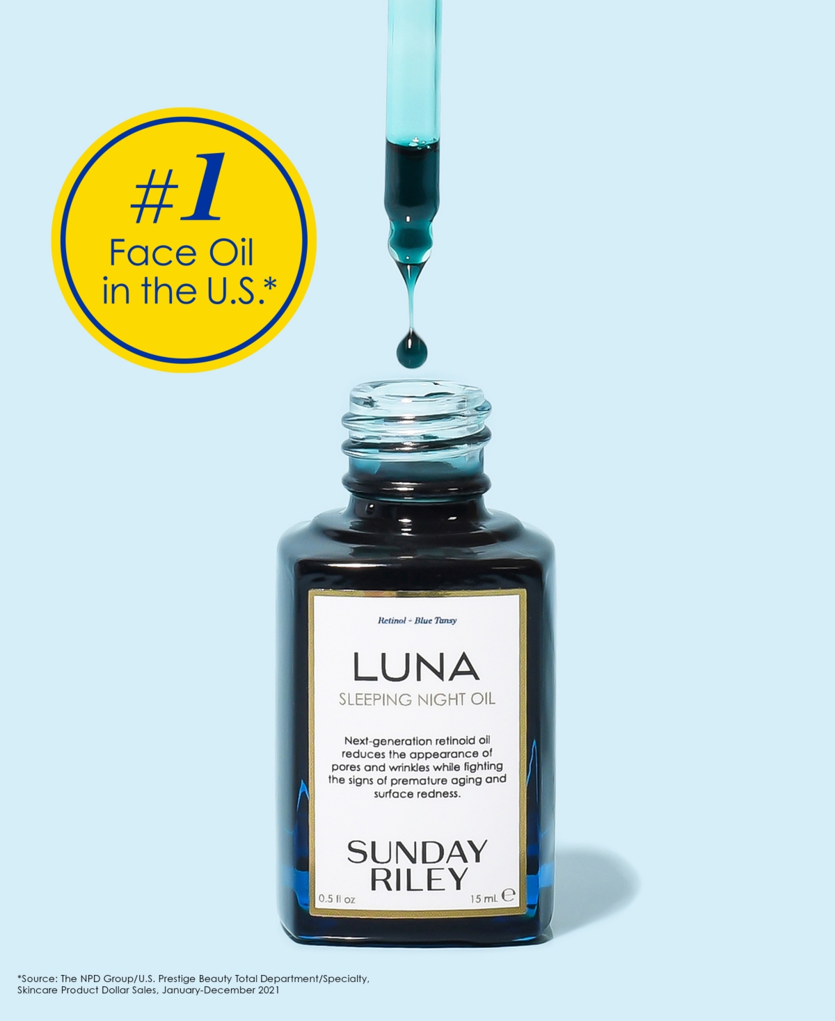 Sunday Riley Luna Sleeping Night Oil, 1.18oz
