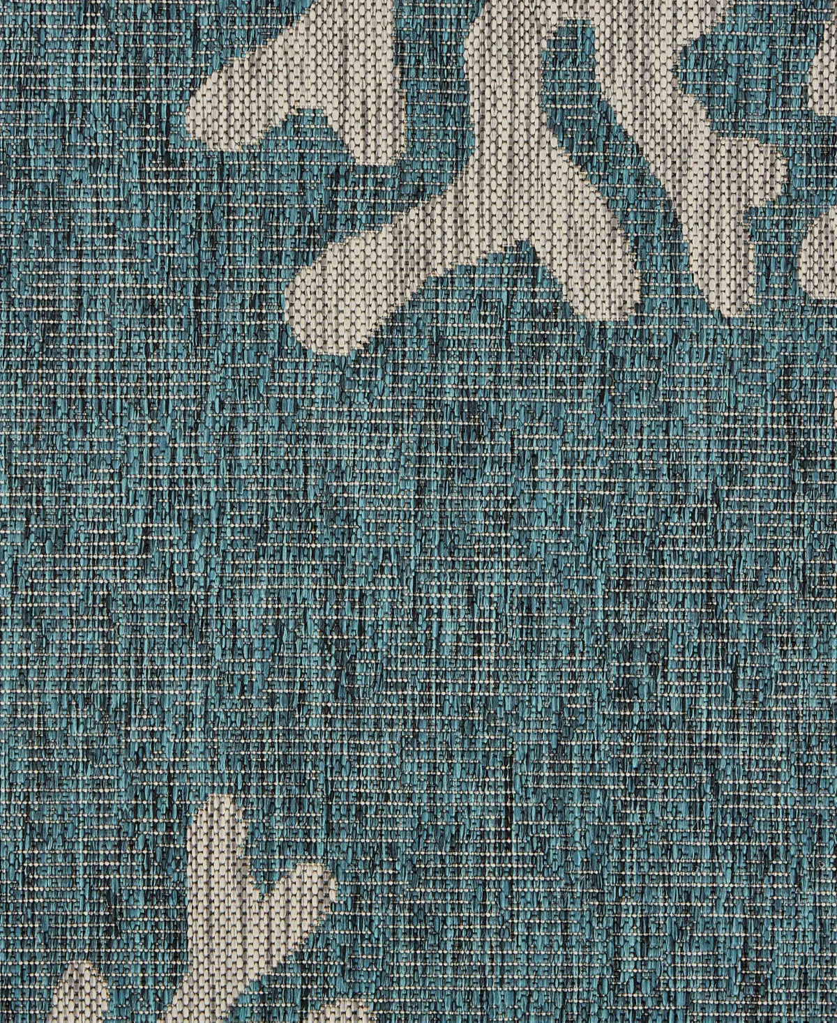 Lr Home Nassau Nass810b 5' X 7' Outdoor Area Rug In Blue,gray